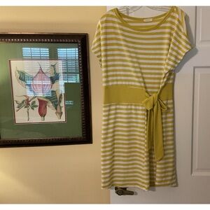 Gold stripped dress